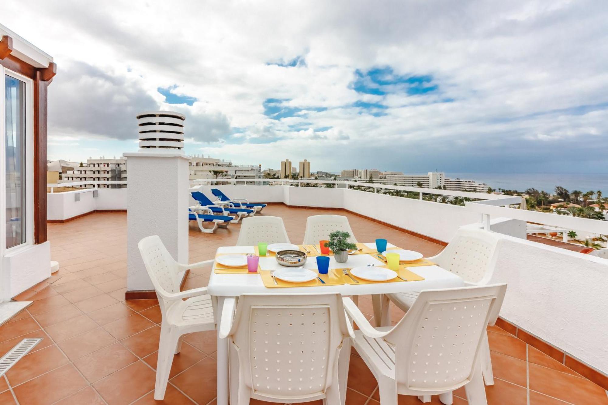 Costa Adeje Amazing Ocean View Bigterrace Apartment Playa Fanabe Luaran gambar